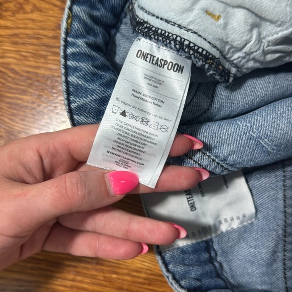Oneteaspoon Bandit Jean Shorts Size 25 - Picture 8 of 10